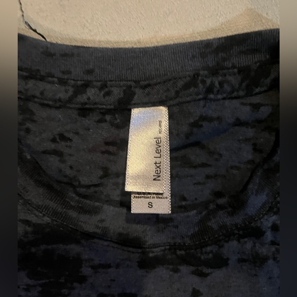 Black Burnout Custom Tee, Jingle Run Jingle, New, women’s size small - Picture 2 of 2